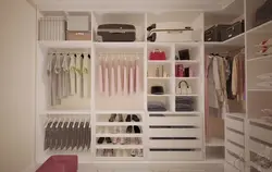 Wardrobe made of slats photo