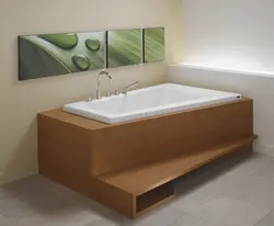 Bathtub with step photo