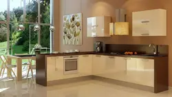 Кухня колер карамель фота