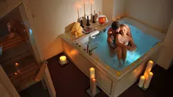 Сямейныя фота ў ваннай