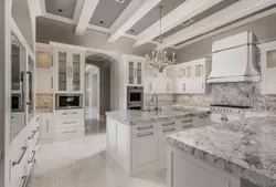 Фото белый мрамор кухня