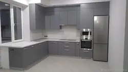 Графит кухня угловая фото