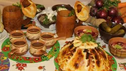 Русская кухня стол фото