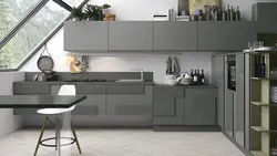 Шэрая кухня фота мадэрн