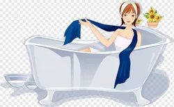 Акси мультфильм дар ванна