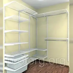 Wardrobe storage system metal photo