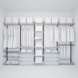 Wardrobe storage system metal photo