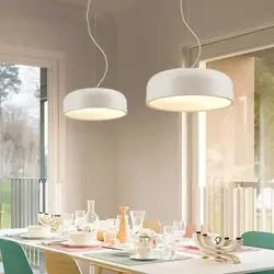 Hanging chandelier for the kitchen photo
