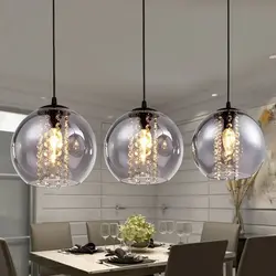 Hanging chandelier for the kitchen photo