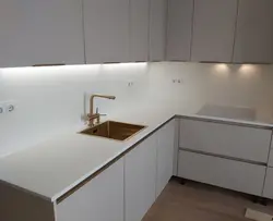 Kitchen with thin countertop photo