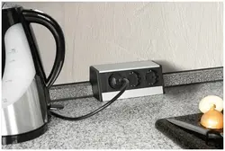Hidden sockets in the kitchen photo