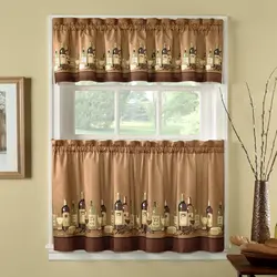 Cafe curtain for kitchen photo