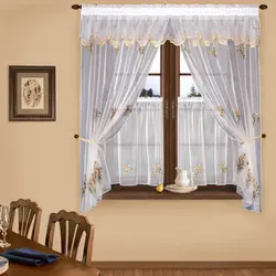 Штора кафе для кухни фото