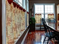 Cafe curtain for kitchen photo