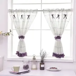 Cafe curtain for kitchen photo