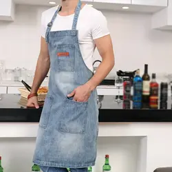 Men's apron for kitchen photo