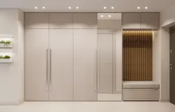 Floating cabinets in the hallway photo
