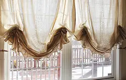 English curtains for the kitchen photo