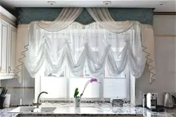 Italian curtains for the kitchen photo