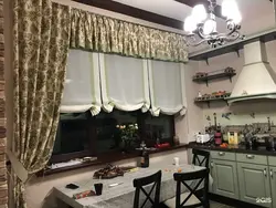 Итальянские шторы на кухню фото
