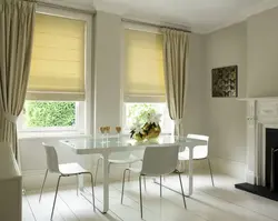 Italian curtains for the kitchen photo