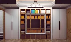 Прихожая с книжным шкафом фото