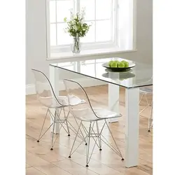 Glass Chairs For Kitchen Photo