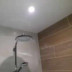 Shadow ceiling in the bathroom photo