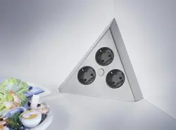 Угловые розетки для кухни фото