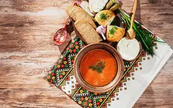 Russian cuisine photo for presentation