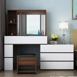 Table chest of drawers in the bedroom photo
