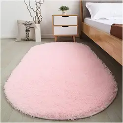 Round carpet in the bedroom photo