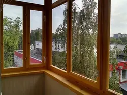Деревянные Окна На Лоджии Фото