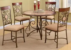 Wrought iron chairs for the kitchen photo
