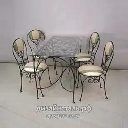 Кованые стулья на кухню фото