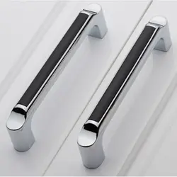 Chrome handles for kitchen photo