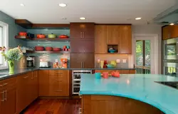 Kitchen On Different Walls Photo