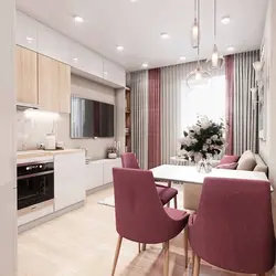 Square kitchen with sofa photo