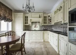 Обои для классической кухни фото