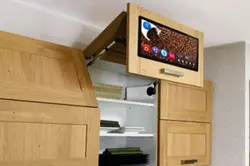 Built-in TV for the kitchen photo