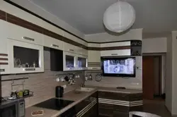 Ас үй фотосы үшін кіріктірілген теледидар