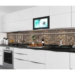 Built-in TV for the kitchen photo