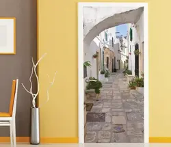 Дәліздегі фотосуреттегі өздігінен жабысатын тұсқағаздар