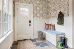 Self-Adhesive Wallpaper In The Hallway Photo
