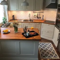 Кухня С Рыжей Столешницей Фото