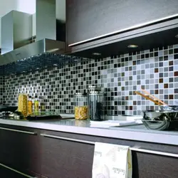 Kitchen With Small Tiles Photo
