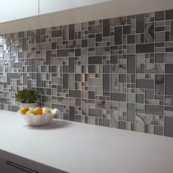 Kitchen with small tiles photo