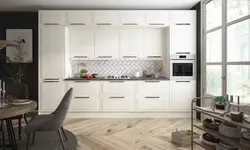 Kitchen with three pencil cases photo