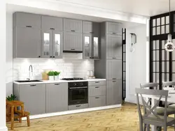 Kitchen with three pencil cases photo