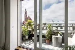 French windows on the loggia photo